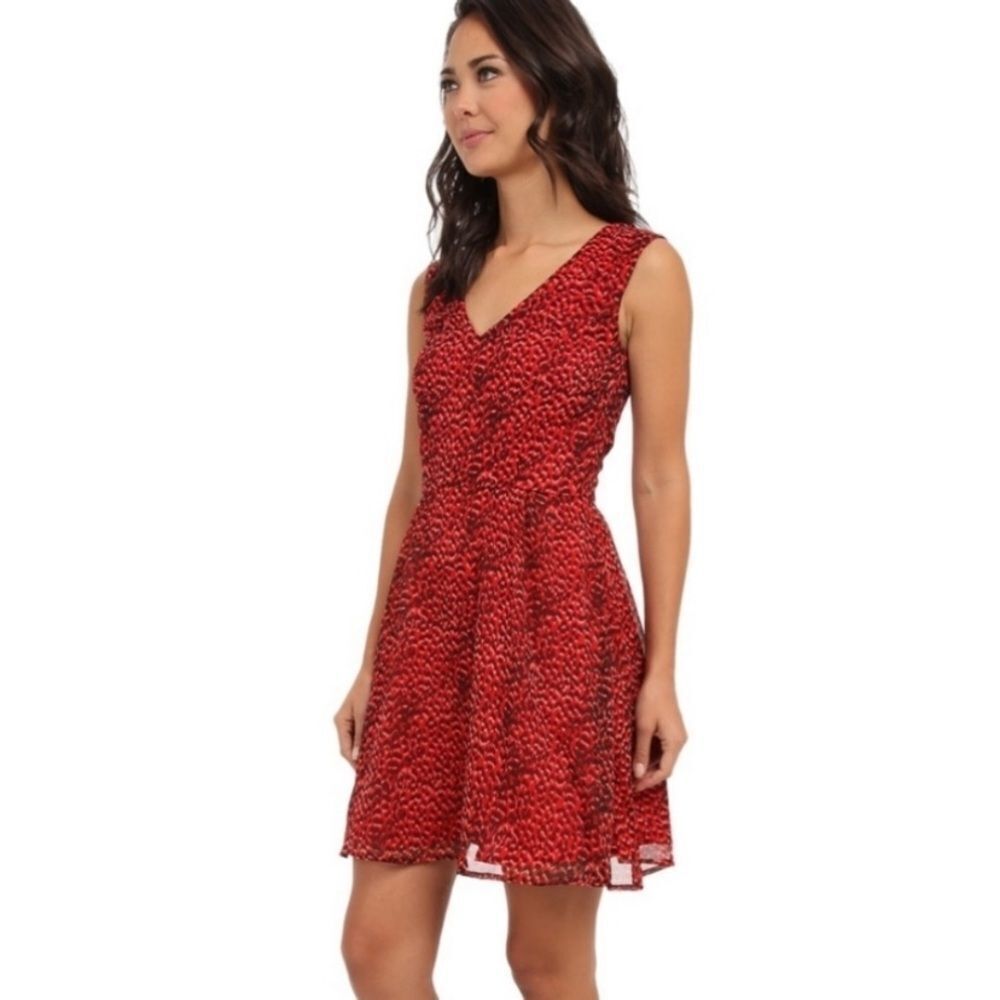 French connection red wildcat‎ dress 4